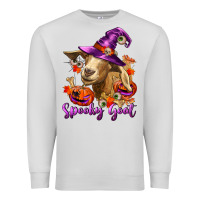 Dove Grey Spooky Goat Premium Sweatshirt - RanaPortraitStore