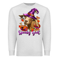 Oatmeal Heather Spooky Goat Premium Sweatshirt - RanaPortraitStore