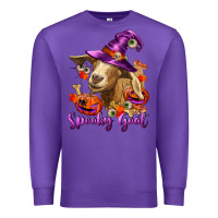 Purple Spooky Goat Premium Sweatshirt - RanaPortraitStore