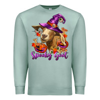 Seafoam Spooky Goat Premium Sweatshirt - RanaPortraitStore