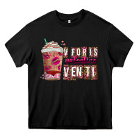 Black V For is Valentine Venti Heavy Core Tee - CowhideDigitalArt