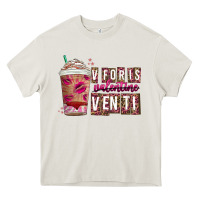 Cream V For is Valentine Venti Heavy Core Tee - CowhideDigitalArt