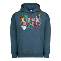 Pigment Midnight Navy best school counselor ever Urban Hoodie - AdoDesignShop