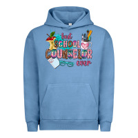 Pigment Pebble Blue best school counselor ever Urban Hoodie - AdoDesignShop
