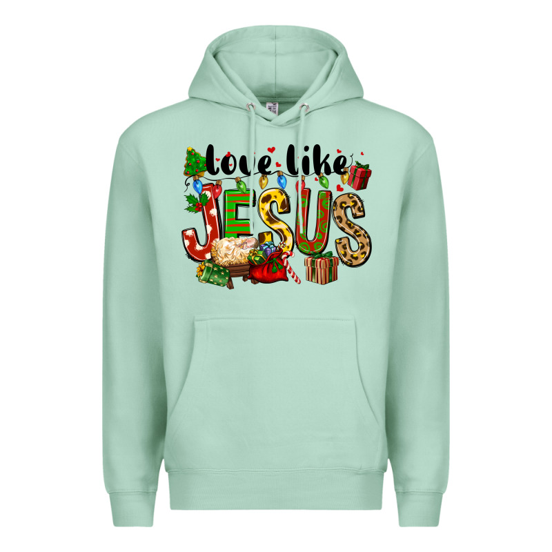 Christmas Love Like Jesus Premium Hoodie by FaDigitalArtStudio | Teevron