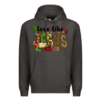 Smoke Christmas love like jesus Premium Hoodie - FaDigitalArtStudio