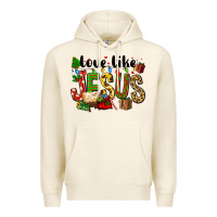 Tofu Christmas love like jesus Premium Hoodie - FaDigitalArtStudio