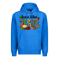 True Royal Christmas love like jesus Premium Hoodie - FaDigitalArtStudio
