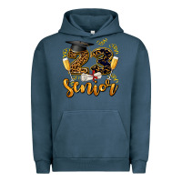 Pigment Midnight Navy 23 senıor wıth champagne Urban Hoodie - AdoDesignShop