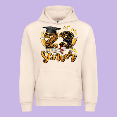 23 Senıor Wıth Champagne Urban Hoodie Designed By Adodesignshop