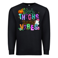 Black Thick thighs spooky vibes Premium Sweatshirt - RanaPortraitStore