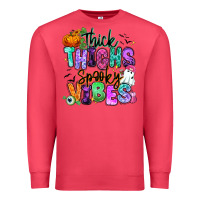 Cardinal Thick thighs spooky vibes Premium Sweatshirt - RanaPortraitStore
