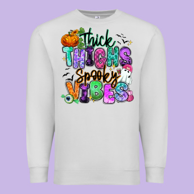 Premium Sweatshirt Thick thighs spooky vibes