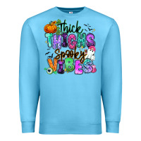 Ocean Blue Thick thighs spooky vibes Premium Sweatshirt - RanaPortraitStore