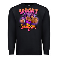 Black Spooky season sneaker and heel afro woman Premium Sweatshirt - RanaPortraitStore