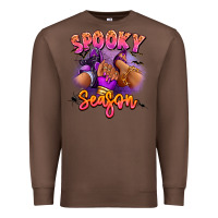 Chestnut Spooky season sneaker and heel afro woman Premium Sweatshirt - RanaPortraitStore