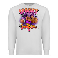 Dove Grey Spooky season sneaker and heel afro woman Premium Sweatshirt - RanaPortraitStore