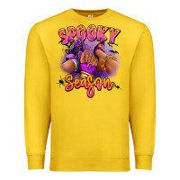Lemon Spooky season sneaker and heel afro woman Premium Sweatshirt - RanaPortraitStore