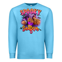 Ocean Blue Spooky season sneaker and heel afro woman Premium Sweatshirt - RanaPortraitStore