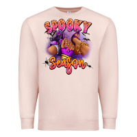 Pale Pink Spooky season sneaker and heel afro woman Premium Sweatshirt - RanaPortraitStore