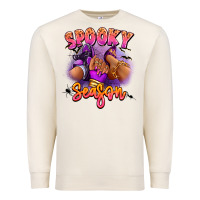 Sandshell Spooky season sneaker and heel afro woman Premium Sweatshirt - RanaPortraitStore