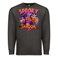 Smoke Spooky season sneaker and heel afro woman Premium Sweatshirt - RanaPortraitStore