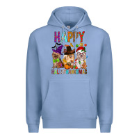 Colony Blue Happy hallothankmas dog Premium Hoodie - FaDigitalArtStudio