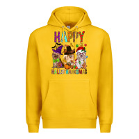 Lemon Happy hallothankmas dog Premium Hoodie - FaDigitalArtStudio