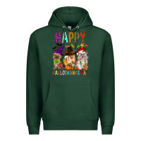 Sports Green Happy hallothankmas dog Premium Hoodie - FaDigitalArtStudio