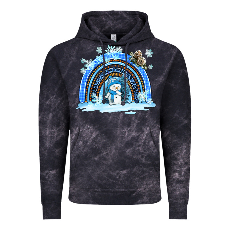 Winter   Rainbow And Snowman Vintage Hoodie by AdoDesignShop | Teevron