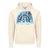 Vintage Artic winter   rainbow and snowman Vintage Hoodie - AdoDesignShop