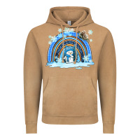 Vintage Camel winter   rainbow and snowman Vintage Hoodie - AdoDesignShop
