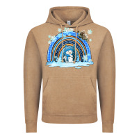 Vintage Coffee winter   rainbow and snowman Vintage Hoodie - AdoDesignShop