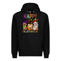 Black Happy hallothankmas dog Premium Hoodie - FaDigitalArtStudio