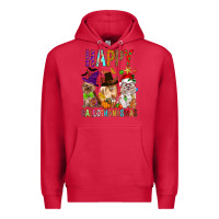 Cardinal Happy hallothankmas dog Premium Hoodie - FaDigitalArtStudio