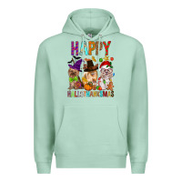 Seafoam Happy hallothankmas dog Premium Hoodie - FaDigitalArtStudio