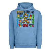 Pigment Pebble Blue autism awareness Urban Hoodie - JahusDesignShop
