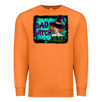 Carrot Halloween Bad Witch Vibes Watercolor Premium Sweatshirt - RanaPortraitStore