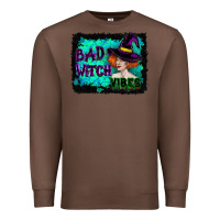 Chestnut Halloween Bad Witch Vibes Watercolor Premium Sweatshirt - RanaPortraitStore