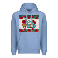 Colony Blue stay wild Premium Hoodie - HRA Design Shop