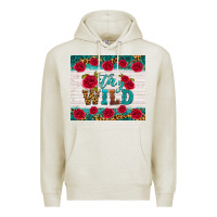 Oatmeal Heather stay wild Premium Hoodie - HRA Design Shop