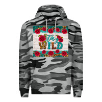 Slate Camo stay wild Premium Hoodie - HRA Design Shop