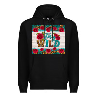 Black stay wild Premium Hoodie - HRA Design Shop
