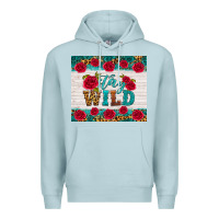 Blue Mist stay wild Premium Hoodie - HRA Design Shop