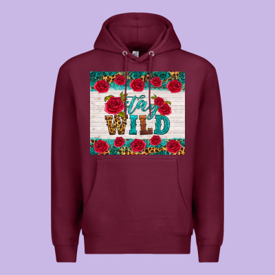 Stay Wild Premium Hoodie Designed By Hra Design Shop