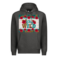 Charcoal Heather stay wild Premium Hoodie - HRA Design Shop