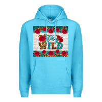 Ocean Blue stay wild Premium Hoodie - HRA Design Shop