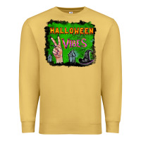 Antique Gold Watercolor Halloween Vibes Premium Sweatshirt - RanaPortraitStore
