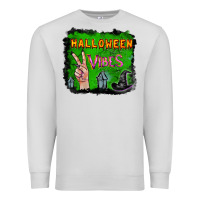 Dove Grey Watercolor Halloween Vibes Premium Sweatshirt - RanaPortraitStore