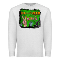 Oatmeal Heather Watercolor Halloween Vibes Premium Sweatshirt - RanaPortraitStore